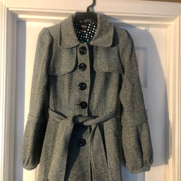 XOXO trench coat with lantern sleeves M - Picture 5 of 8